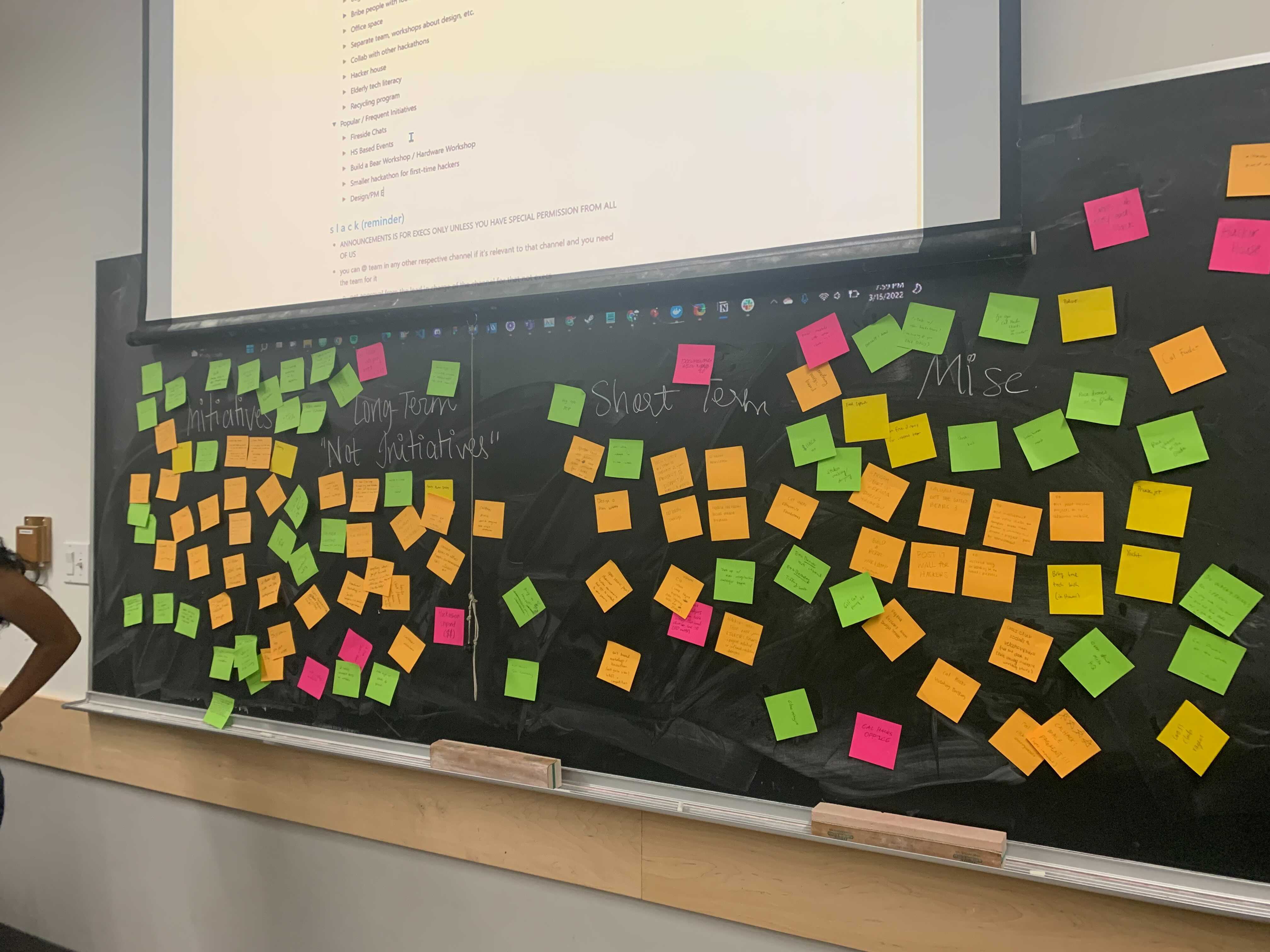 Big board with Stickies